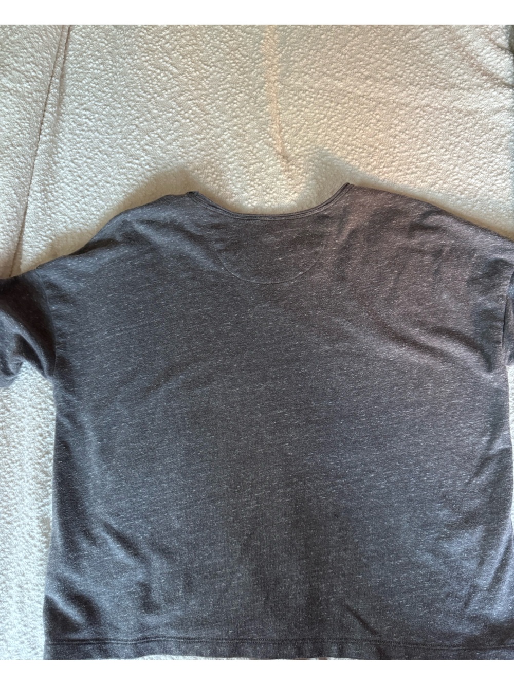 Madewell Short-Sleeve Boxy Tee in Charcoal Heather - Picture 2 of 2